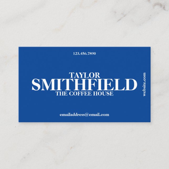 Tarjeta De Visita Inspirado Poster de película vintage (Anverso)