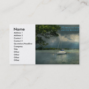 Tarjeta De Visita Inspirador - Esperanza - Sailor - Salmo 107-29