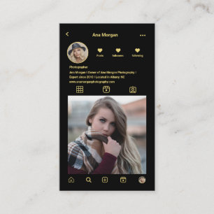Tarjeta De Visita Instagram de fotografía Cuadrícula fotográfica Cód