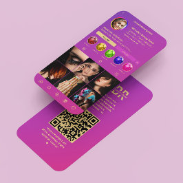 Tarjeta De Visita Instagram de oro rosado estético estético moderno