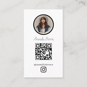 Tarjeta De Visita Instagram QR   Enlace de seguimiento de redes soci