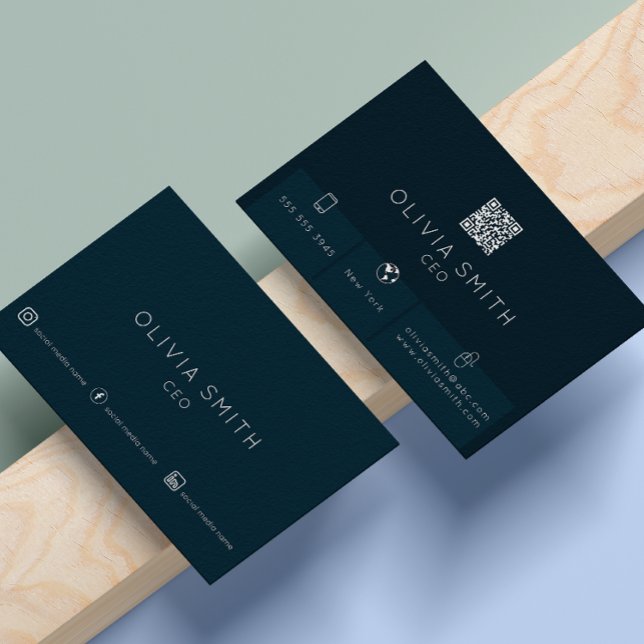 Tarjeta De Visita Instagram Síguenos Código Qr Minimalista moderno (instagram facebookqr codesocial mediaconnect with usinstagraminstagram qr codebusinesslogosocial)