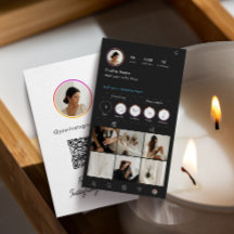 Instagram Tema oscuro QR Código QR 7 Foto Medios s