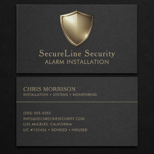 Tarjeta De Visita Instalación de Alarmas