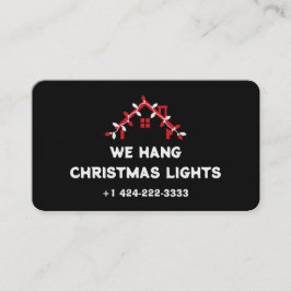 Tarjeta De Visita 💡 Instalación de Luces de Navidad