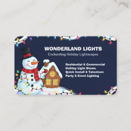 Tarjeta De Visita 🎄 Instalación de Luces de Navidad QR