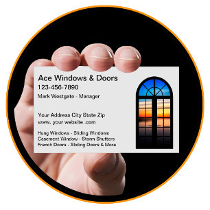 Tarjeta De Visita Instalación De Ventanas Y Puertas