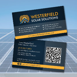 Tarjeta De Visita Instalación moderna de paneles solares profesional