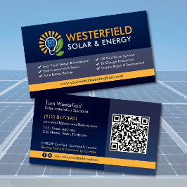Tarjeta De Visita Instalación moderna profesional de paneles solares