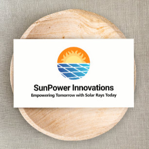 Tarjeta De Visita Instalador de energía del panel solar