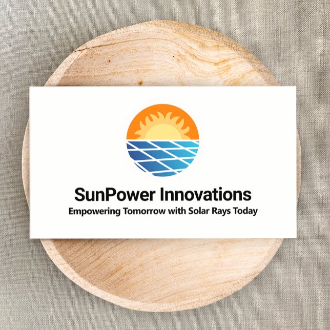 Tarjeta De Visita Instalador de energía del panel solar (Subido por el creador)