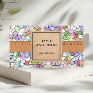 Tarjeta De Visita Instalador de mosaico de baldosas para el suelo de