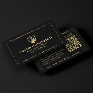 Tarjeta De Visita Instalador de Seguridad de Hogar Inteligente Moder