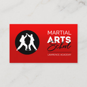Tarjeta De Visita Instituto Academia Escuela de Artes Marciales