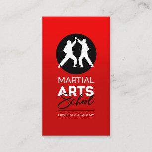 Tarjeta De Visita Instituto de la Academia de Artes Marciales