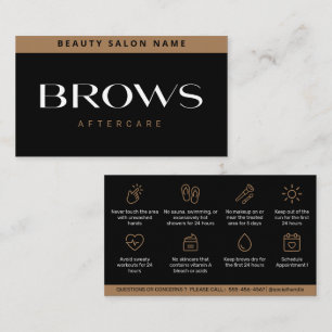 Tarjeta De Visita Instrucción de Brow PMU de los modernos Brows de 