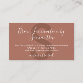 Tarjeta De Visita Instrucción de consejos de cuidados posteriores a 