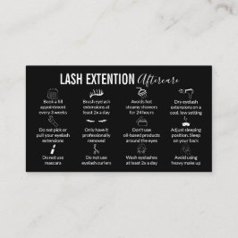 Tarjeta De Visita Instrucción de seguimiento de extensión de latigaz