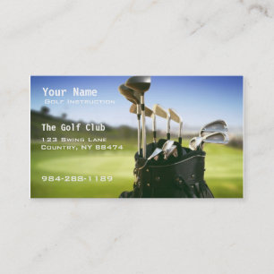 Tarjeta De Visita Instrucción del golf