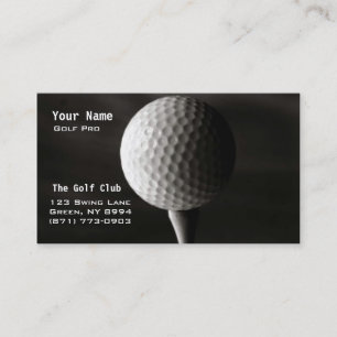 Tarjeta De Visita Instrucción del golf