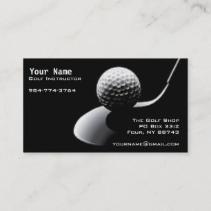 Tarjeta De Visita Instrucción del golf