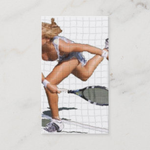 Tarjeta De Visita Instrucción del tenis