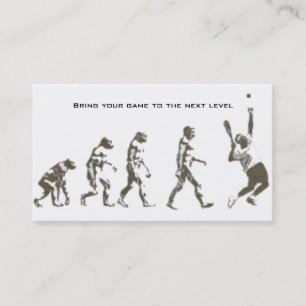 Tarjeta De Visita Instrucción del tenis