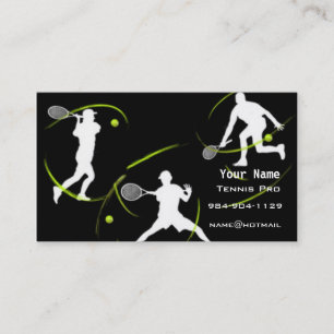 Tarjeta De Visita Instrucción del tenis