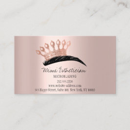 Tarjeta De Visita Instrucciones de atención médica Rosa del logotipo