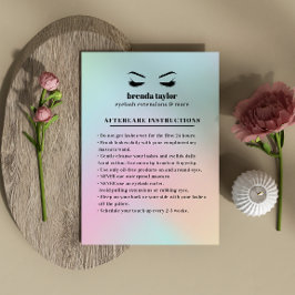 Tarjeta De Visita Instrucciones de poscuidado de osteografía de Eyel