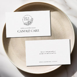 Tarjeta De Visita Instrucciones Mínimas Modernas De Atención Del Pro