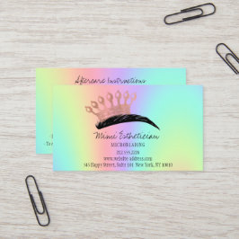 Tarjeta De Visita Instrucciones para cuidados posteriores Holograp, 