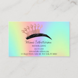 Tarjeta De Visita Instrucciones para cuidados posteriores Holograp,