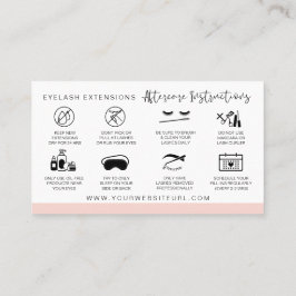 Tarjeta De Visita Instrucciones para el cuidado de los niños después