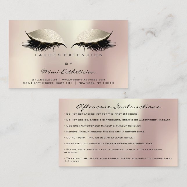 Tarjeta De Visita Instrucciones para el cuidado de niños azotan el R (Anverso / Reverso)