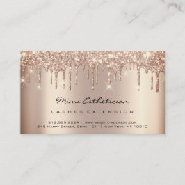 Tarjeta De Visita Instrucciones para el cuidado de niños Lash Rosas 