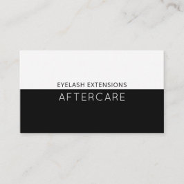 Tarjeta De Visita Instrucciones para el cuidado después del accident