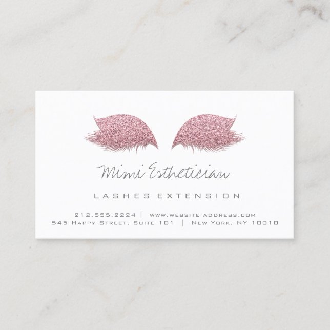 Tarjeta De Visita Instrucciones para el cuidado posterior de los lat (Anverso)