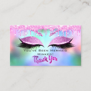 Tarjeta De Visita Instrucciones para el cuidado posterior Eyelash Gr