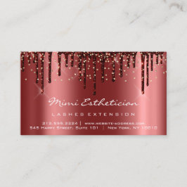 Tarjeta De Visita Instrucciones para el cuidado posterior Lash Burgu