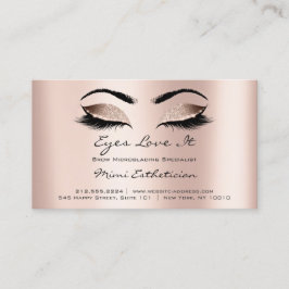 Tarjeta De Visita Instrucciones para el cuidado posterior Lashes Ext