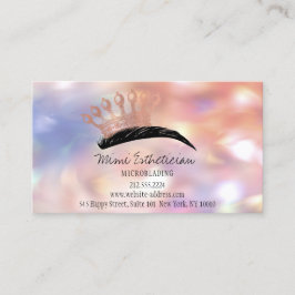 Tarjeta De Visita Instrucciones para el cuidado posterior Rosa de la