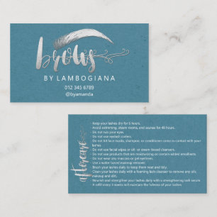 Tarjeta De Visita Instrucciones posteriores al cuidado de los miembr