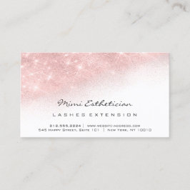 Tarjeta De Visita Instrucciones posteriores al cuidado Lash Purpurin