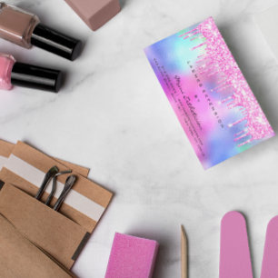 Tarjeta De Visita Instrucciones posteriores al cuidado Lash Rosa Per