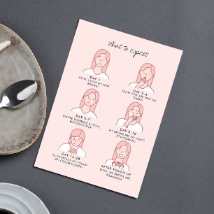 Tarjeta De Visita Instrucciones y Cita para la atención posterior al