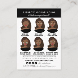 Tarjeta De Visita Instrucciones y citas de atención posterior al mic