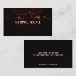 Tarjeta De Visita Instructor de aptitud para entrenador personal