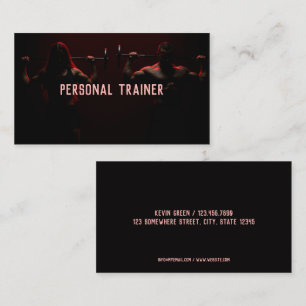 Tarjeta De Visita Instructor de aptitud para entrenador personal