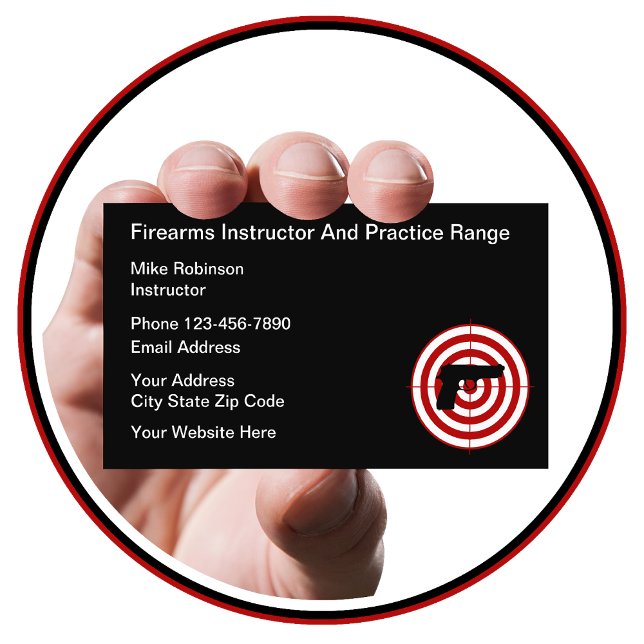 Tarjeta De Visita Instructor de Armas de Fuego y Autodefensa (Subido por el creador)